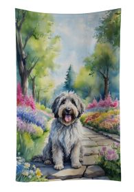 Bergamasco Sheepdog Spring Path Kitchen Towel Dish Cloths Guest Hand Towel Decorative Bathroom Towel for Face,Tea, Dishcloth, Kitchen and Bath