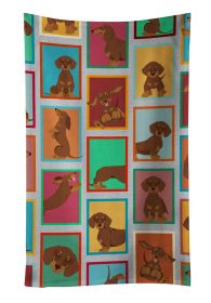 Lots of Chocolate and Tan Dachshund Kitchen Towel Dish Cloths Guest Hand Towel Decorative Bathroom Towel for Face,Tea, Dishcloth, Kitchen and Bath