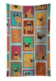 Lots of Apricot Pug Kitchen Towel Dish Cloths Guest Hand Towel Decorative Bathroom Towel for Face,Tea, Dishcloth, Kitchen and Bath