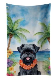 Affenpinscher Luau Kitchen Towel Dish Cloths Guest Hand Towel Decorative Bathroom Towel for Face,Tea, Dishcloth, Kitchen and Bath