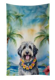 Bergamasco Sheepdog Luau Kitchen Towel Dish Cloths Guest Hand Towel Decorative Bathroom Towel for Face,Tea, Dishcloth, Kitchen and Bath