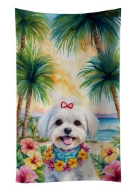 Maltese Luau Kitchen Towel Dish Cloths Guest Hand Towel Decorative Bathroom Towel for Face,Tea, Dishcloth, Kitchen and Bath
