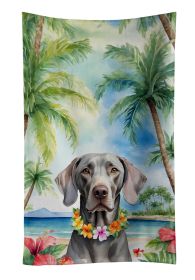 Weimaraner Luau Kitchen Towel Dish Cloths Guest Hand Towel Decorative Bathroom Towel for Face,Tea, Dishcloth, Kitchen and Bath
