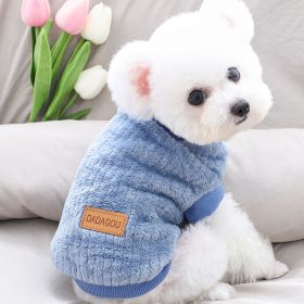 Pet Sweater; Warm Winter Plush Dog Sweater Knitwear Vest; For Small & Medium Dogs (Color: Khaki, size: M)