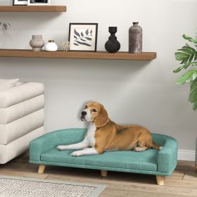 Dog Sofa Couch Bed With Washable Cushion For Large Dogs (Color: Green-780x175x650 mm)